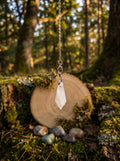 Pendolo in Cristallo Naturale - Strumento di Connessione e Divinazione - Quarzo Ialino