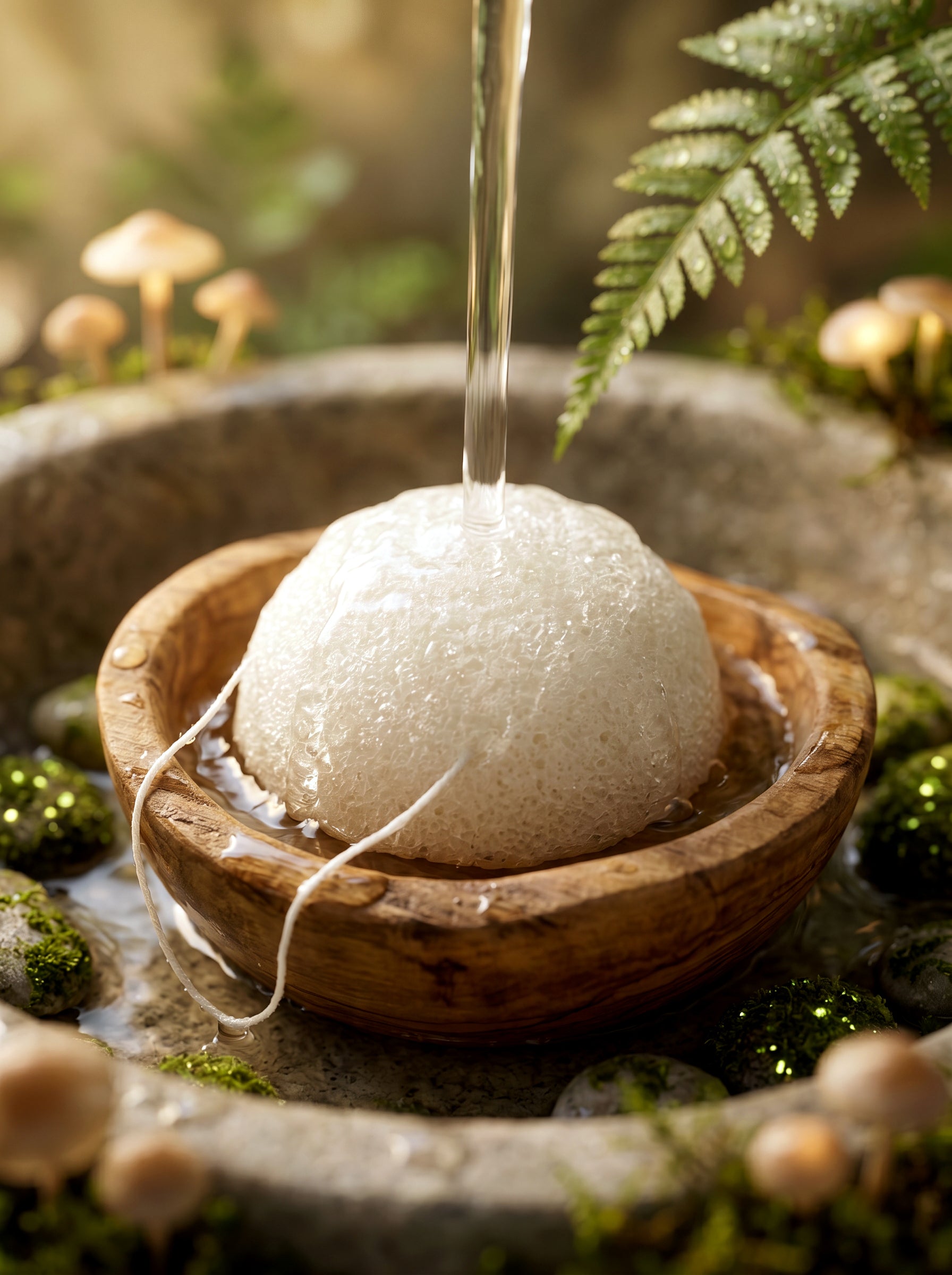 Spugna di Konjac Naturale per il Viso